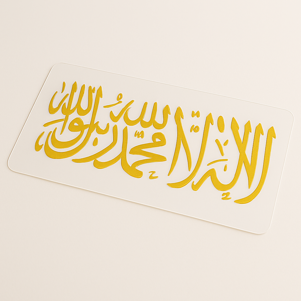Shahada Car Sticker