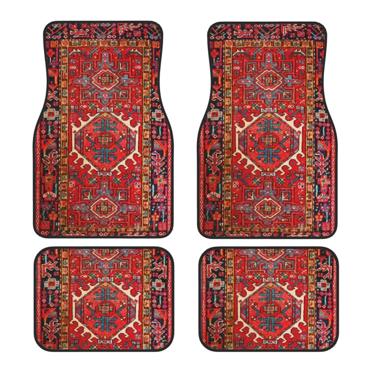 Royal Ottoman Rug Car Mat Set (4 Piece)